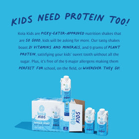 Koia Kids Vanilla is a 9g protein option with added benefits