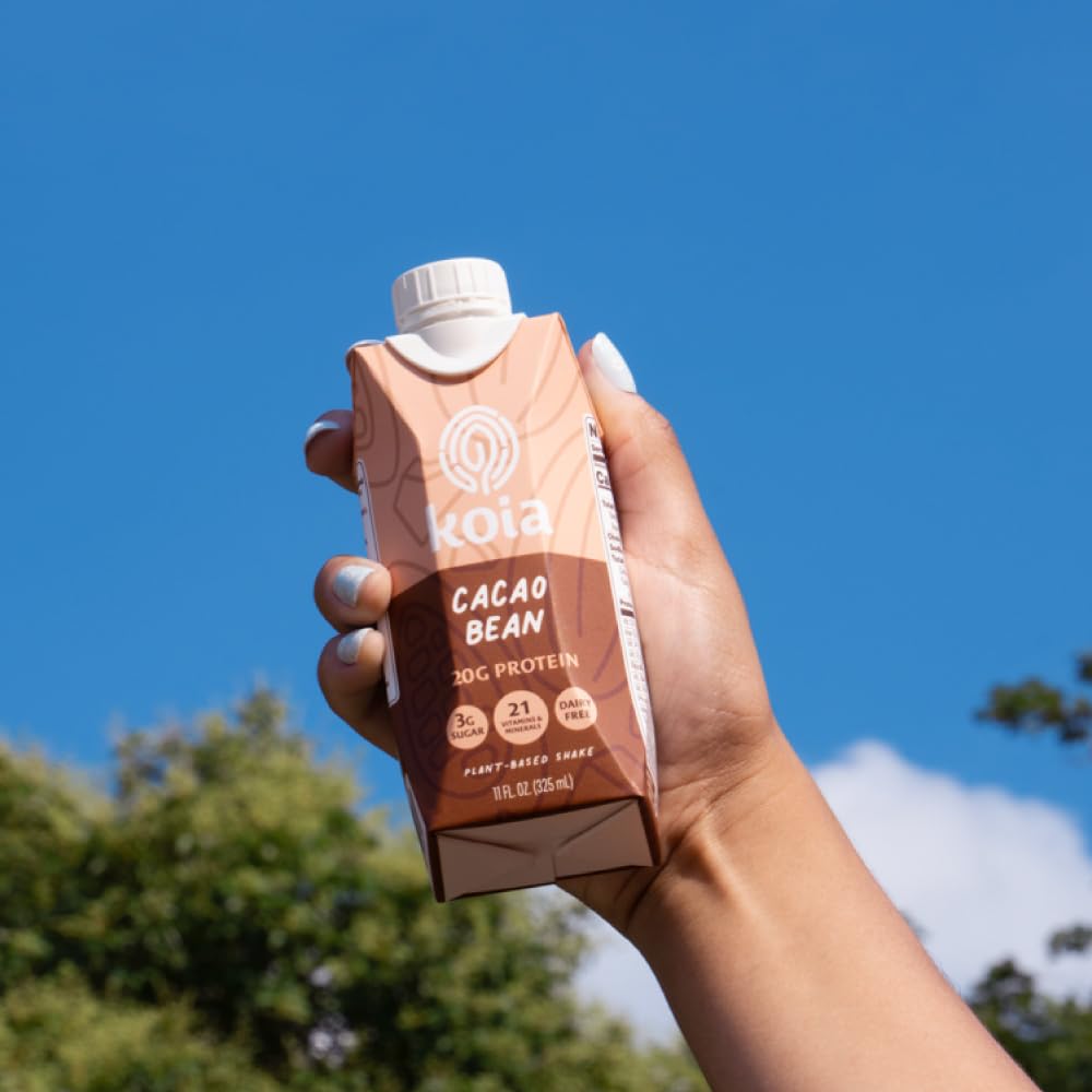Koia on-the-go breakfast bottle ready for busy mornings.