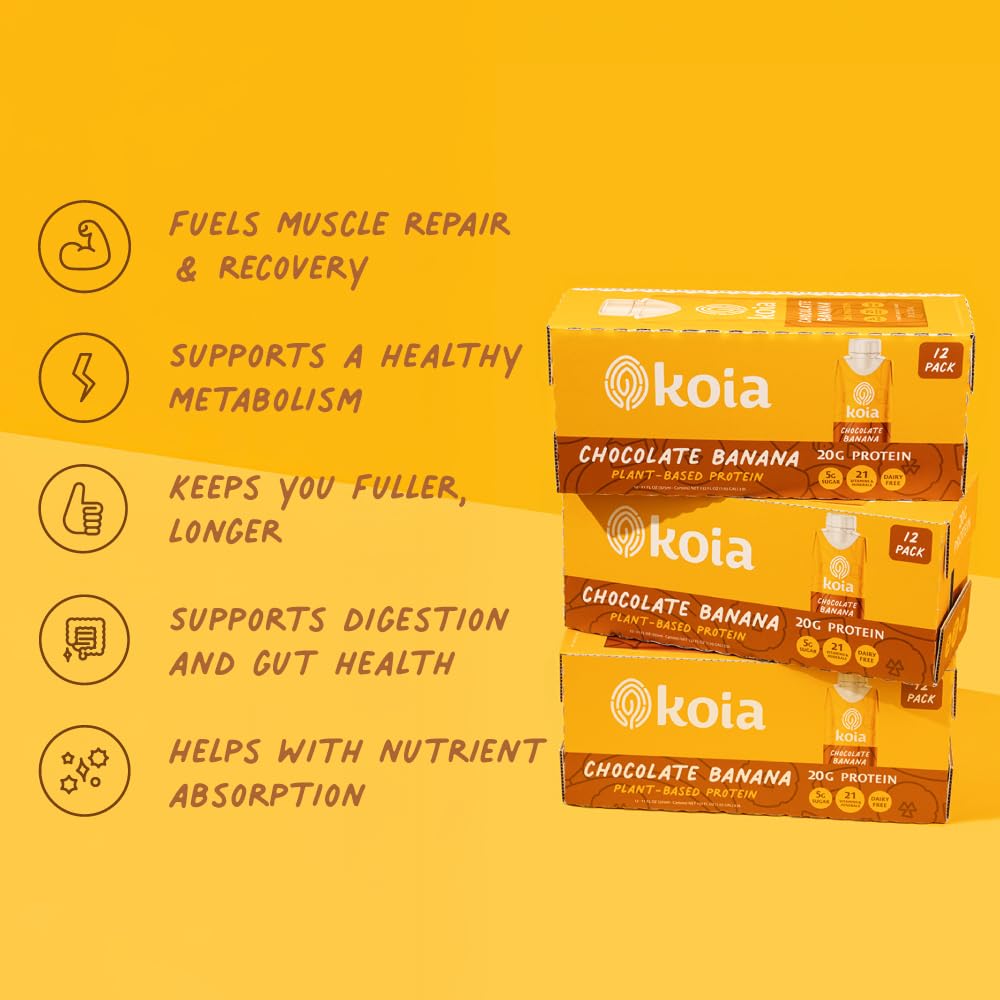 Koia plant-based protein ingredients lineup highlighting wholesome blend