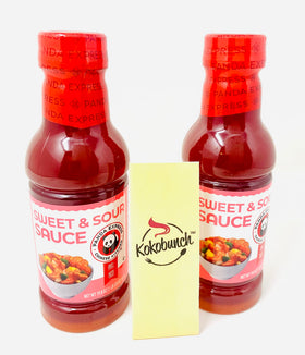 KOKOBUNCH Panda Express Sweet and Sour Sauce bottle front, perfect for quick stir-fries