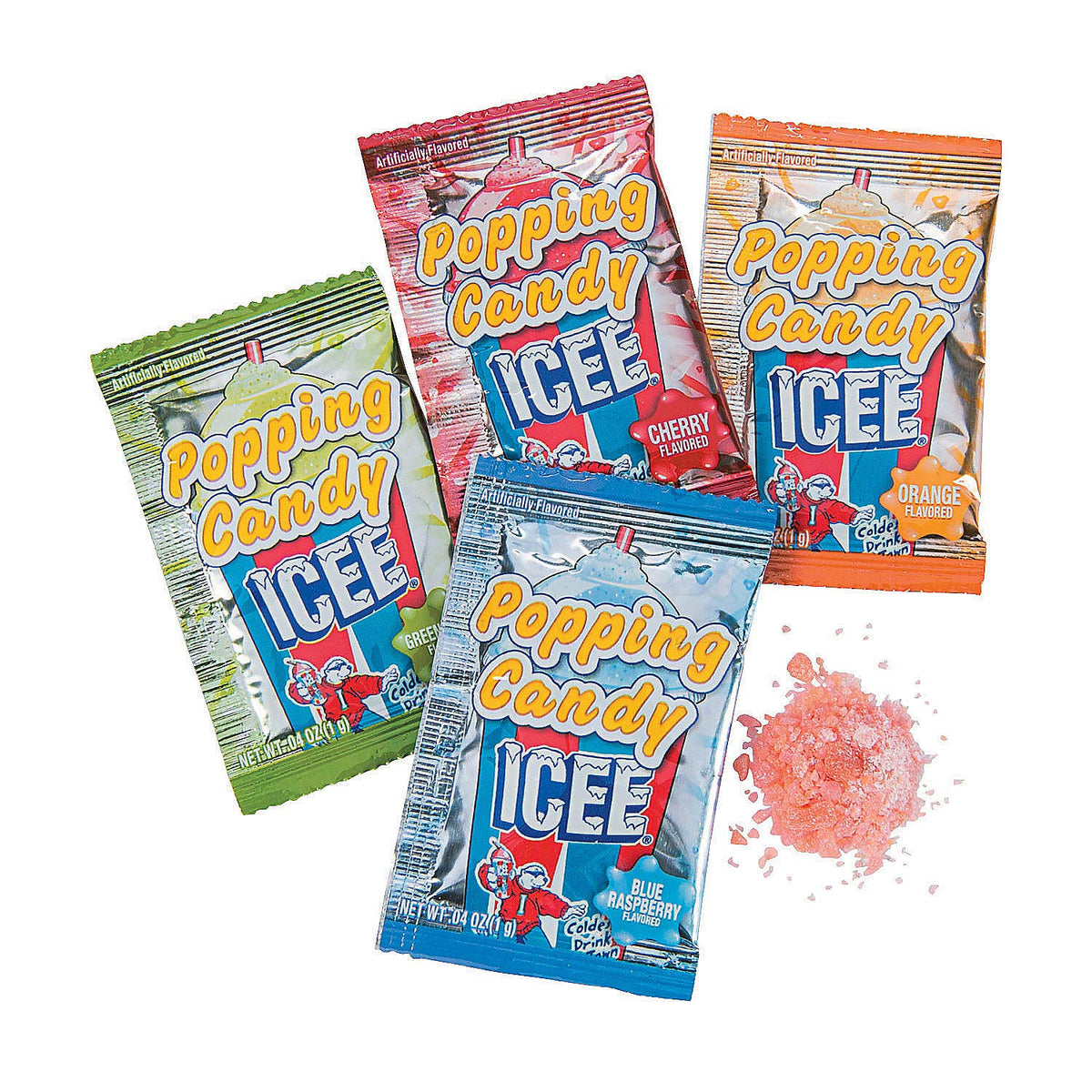 Koko's Icee Popping Candy bulk bag highlights colorful pop candy for party favors.