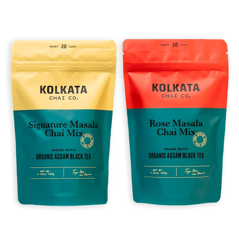 Kolkata Chai Co Signature Masala Tea Leaves brew a rich, comforting morning ritual.