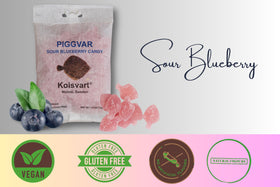 Kolsvart gummies in hand, snack-ready and perfect for trips or everyday enjoyment.