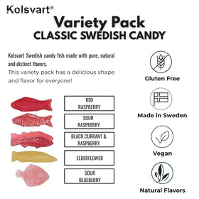 Kolsvart Sour Blueberry candy visual highlighting vibrant berry flavor