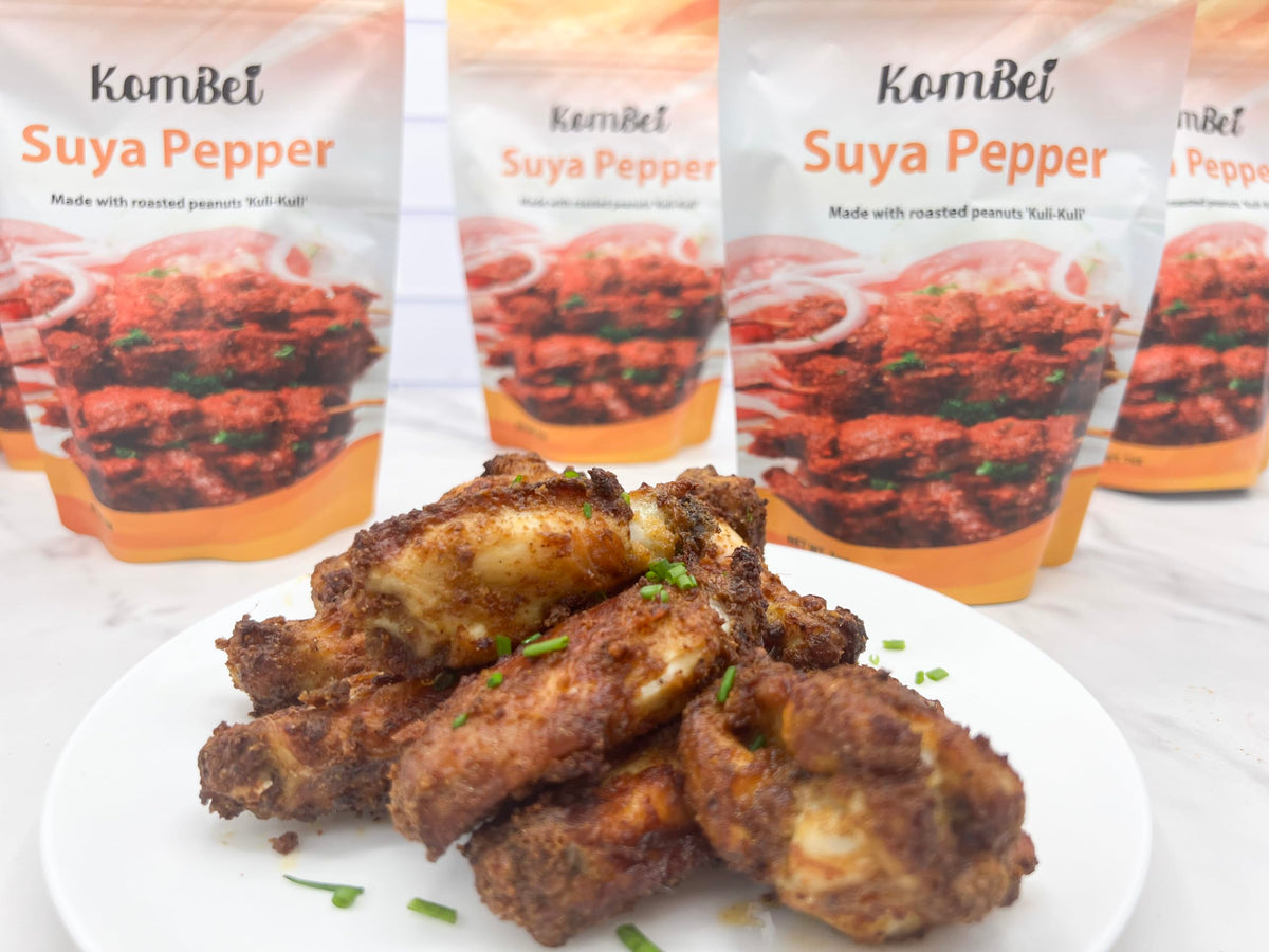 KomBei Suya Spice on grilled beef ready for serve.