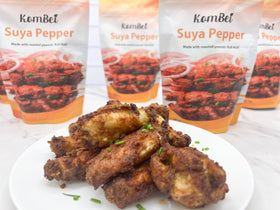 KomBei Suya Spice on grilled beef ready for serve.