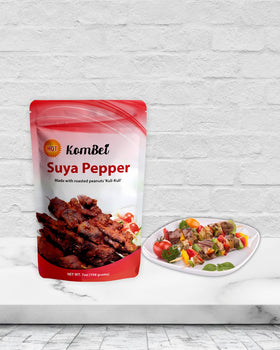 KomBei Suya Spice HOT kebabs ready with bold heat for flavorful dining.