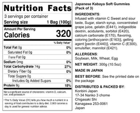 Konbini Japan grape alpha gummy detail highlighting milder sweetness.