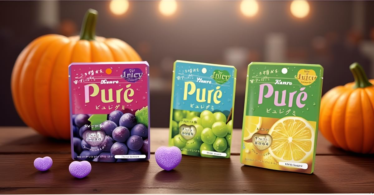 KONBINI JAPAN resealable pouch keeps gummies fresh and tasty
