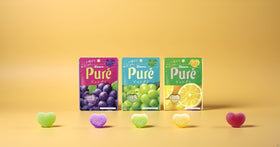 KONBINI JAPAN gummies close-up show soft and chewy texture