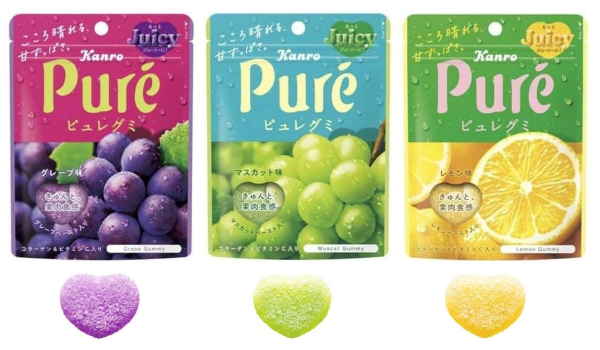 KONBINI JAPAN gummies in grape flavor for quick fruit-forward snacking