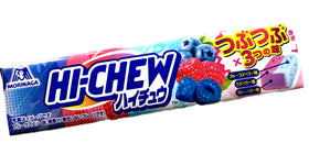 Hi Chew strawberry tube displaying fragrant berry sweetness in portable candy