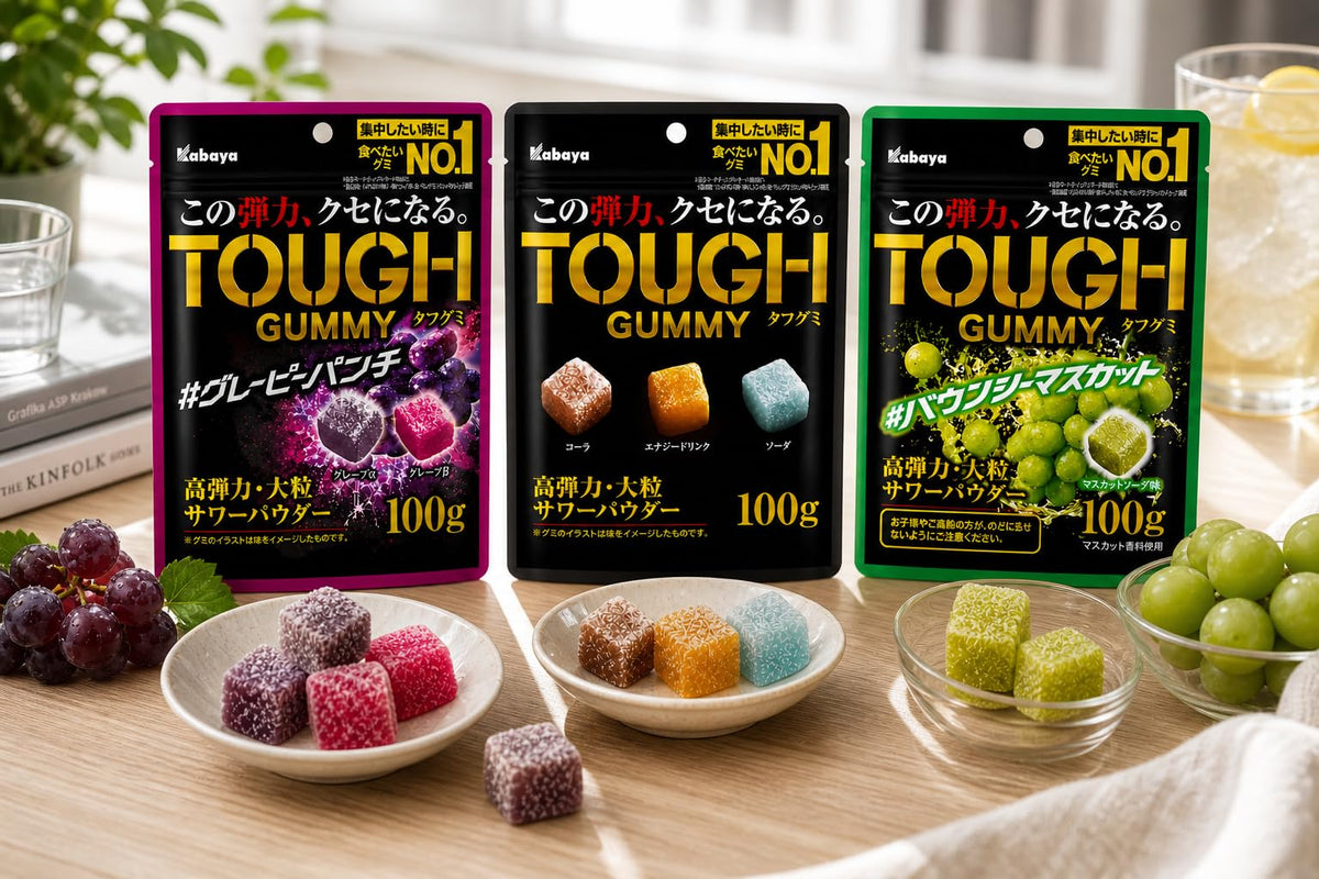 KONBINI JAPAN Kabaya Gummies 100 g portion, convenient for gifting or solo enjoying