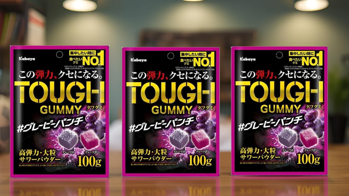 Konbini Japan package displays ingredients and tasting notes.