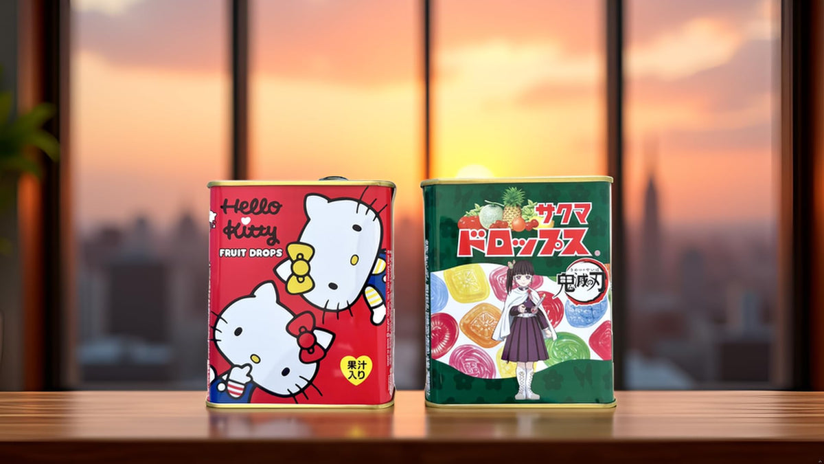 Two-tin Sakuma Fruit Drops set as a collectible gifting option