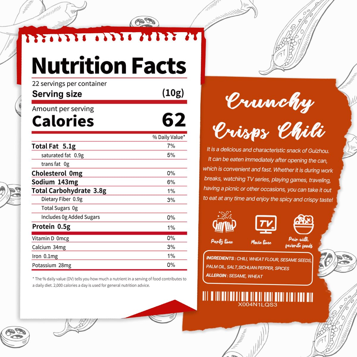 KONGCHILI vegan-halal-certified packaging signals clean-label snack for family sharing