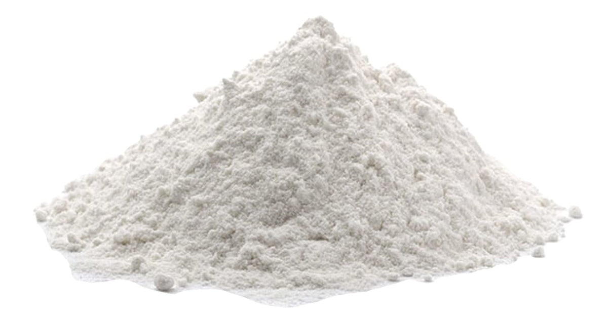 Close-up of konjac powder texture, a gluten-free thickener for keto baking.