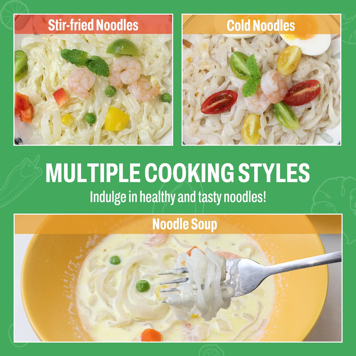 KONJOY Konjac Noodles Shirataki Fettuccine gluten-free base for meals.