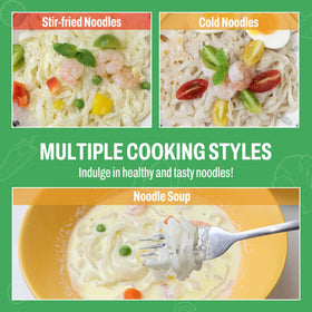 KONJOY Konjac Noodles Shirataki Fettuccine gluten-free base for meals.