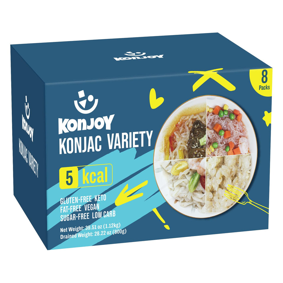 KONJOY Konjac Noodles spaghetti plate—low-carb option for quick meals
