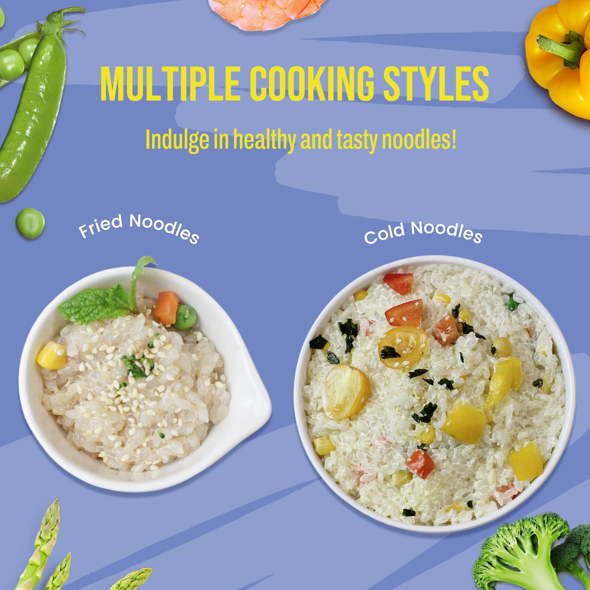 KONJOY Konjac Rice serving bowl ready for a meal.