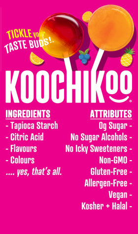 Koochikoo lollipops enjoyed during family snack time, kid-friendly treat