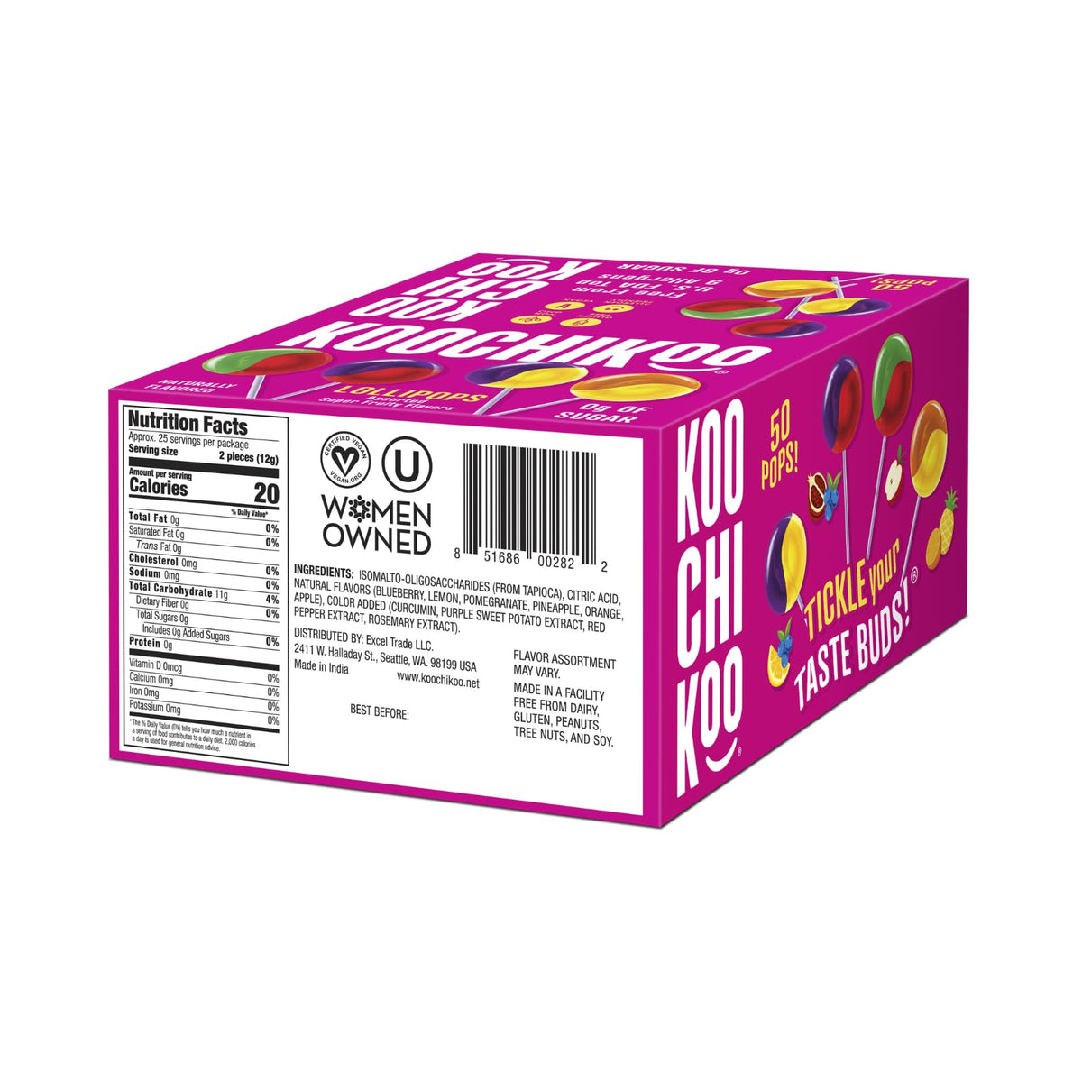 KOOCHIKOO vegan gluten-free lollipops collection shown for allergen-friendly snacking