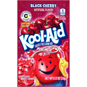Kool-Aid Black Cherry packets ideal for two-quart pitcher prep