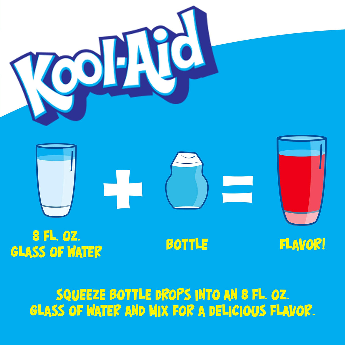 Kool-Aid Liquid Drink Mix on-the-go squeezable bottle for travel.
