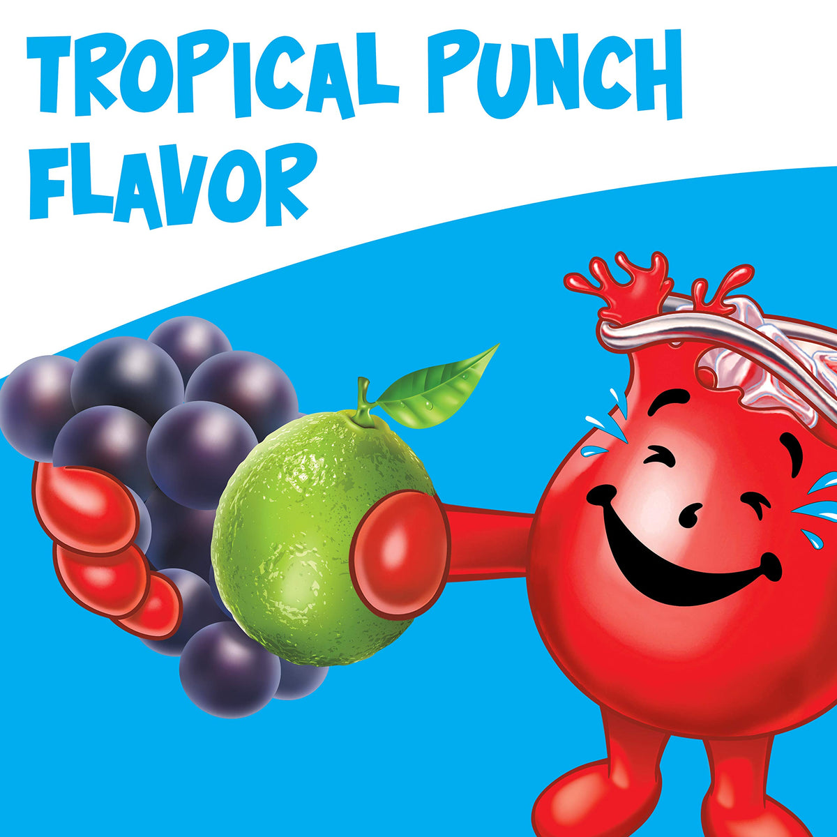 Kool-Aid Tropical Punch poured glass showcases vibrant color and flavor