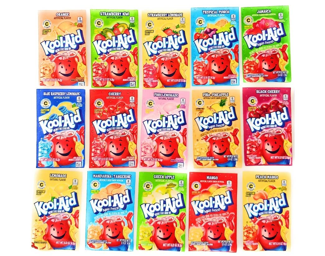 Kool Aid Ultimate Party Pack with 36 flavor packets for quick, on-the-go refreshments.