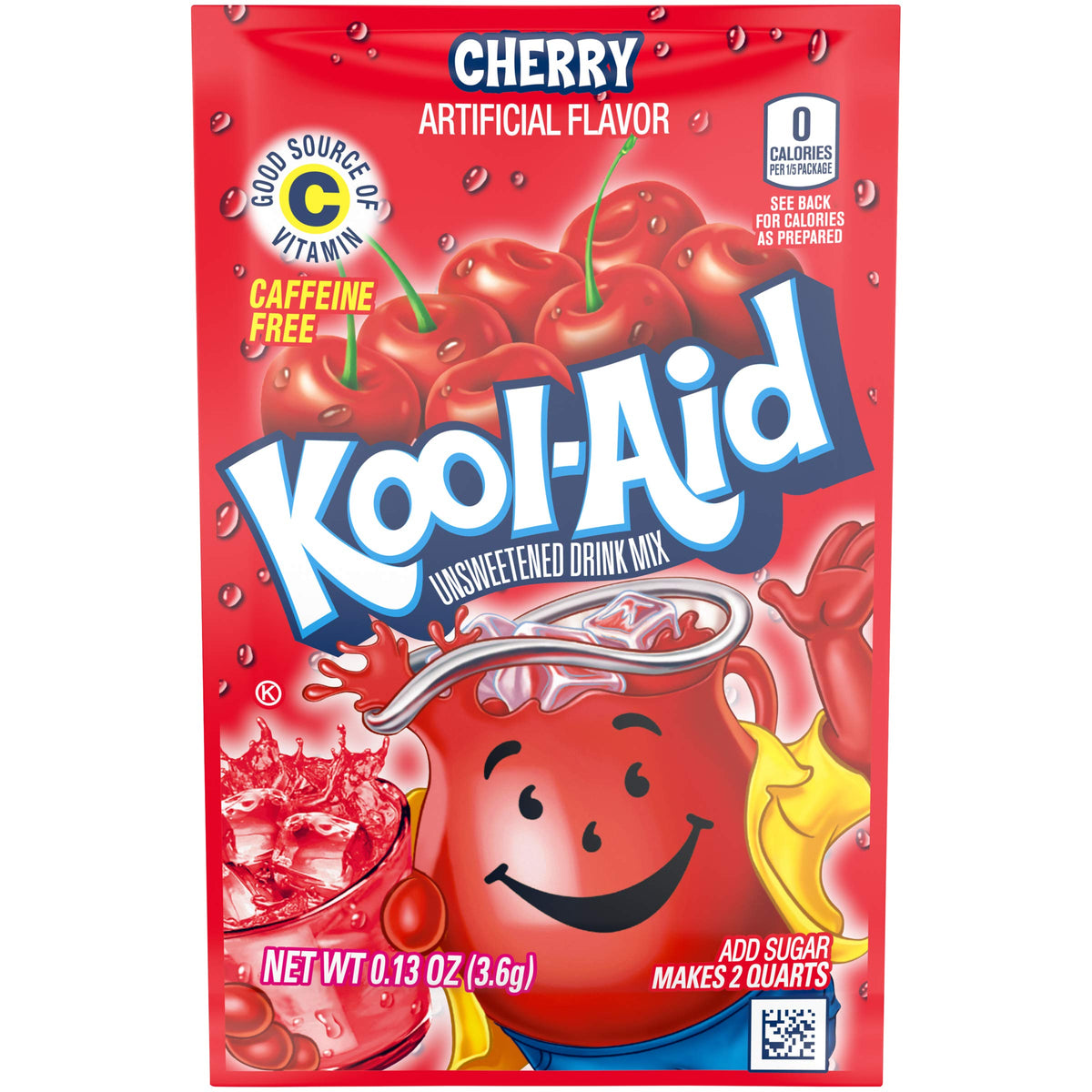 Kool-Aid unsweetened variety pack being poured into a glass for quick refreshment