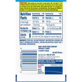 Kool-Aid Unsweetened Berry drink highlights vitamin C content.