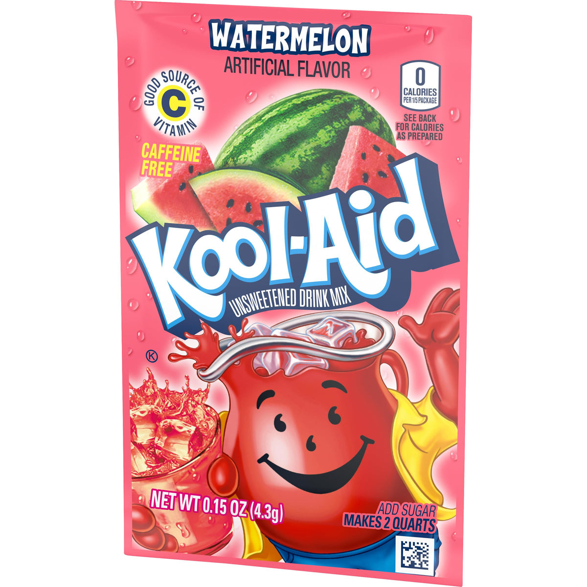 Kool-Aid Watermelon prepared drink glass highlighting refreshing flavor.