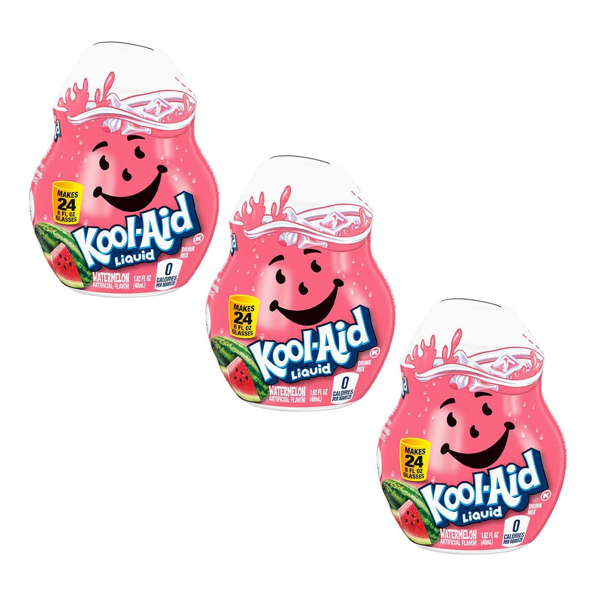 Kool-Aid Watermelon Liquid Drink Mix bottle for easy on-the-go hydration.