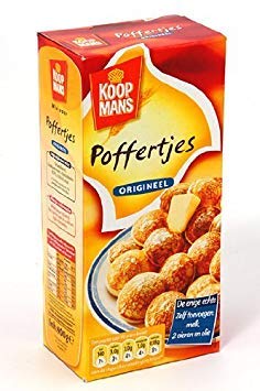 Koopmans Poffertjes Mix 400g package for authentic Dutch mini pancakes at home