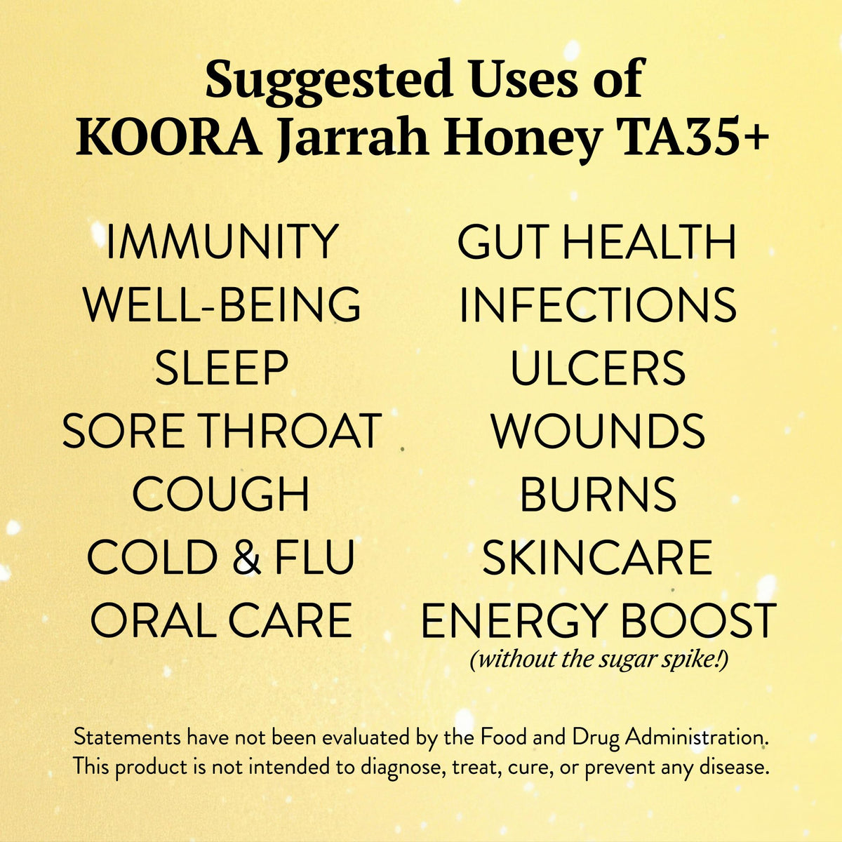KOORA Jarrah honey for daily ritual, easy to mix into tea or yogurt.