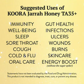 KOORA Jarrah honey for daily ritual, easy to mix into tea or yogurt.