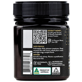 KOORA Jarrah honey packaging, eco-friendly, ready for everyday wellness routine.
