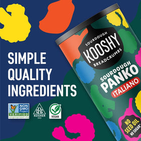 Kooshy Panko Italian Style Breadcrumbs on shrimp tempura for light crisp.