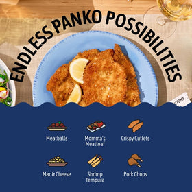 Kooshy Plain Panko Breadcrumbs are vegan and dairy-free for diverse diets.