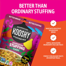 Kooshy Stuffing Mix 3-pack packaging on display.