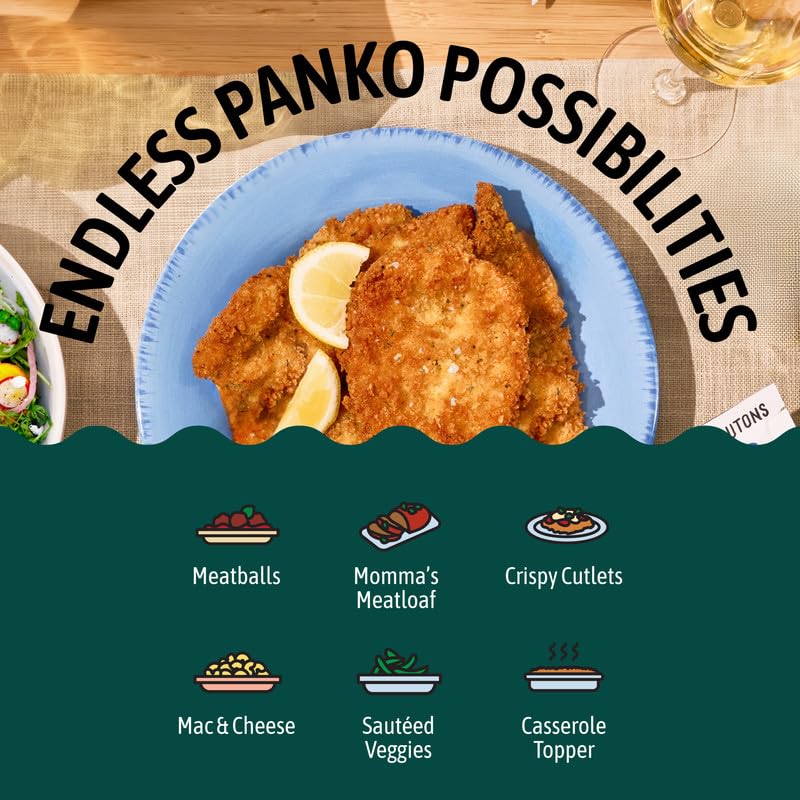 Mac and cheese topped with Kooshy vegan panko for a crunch.