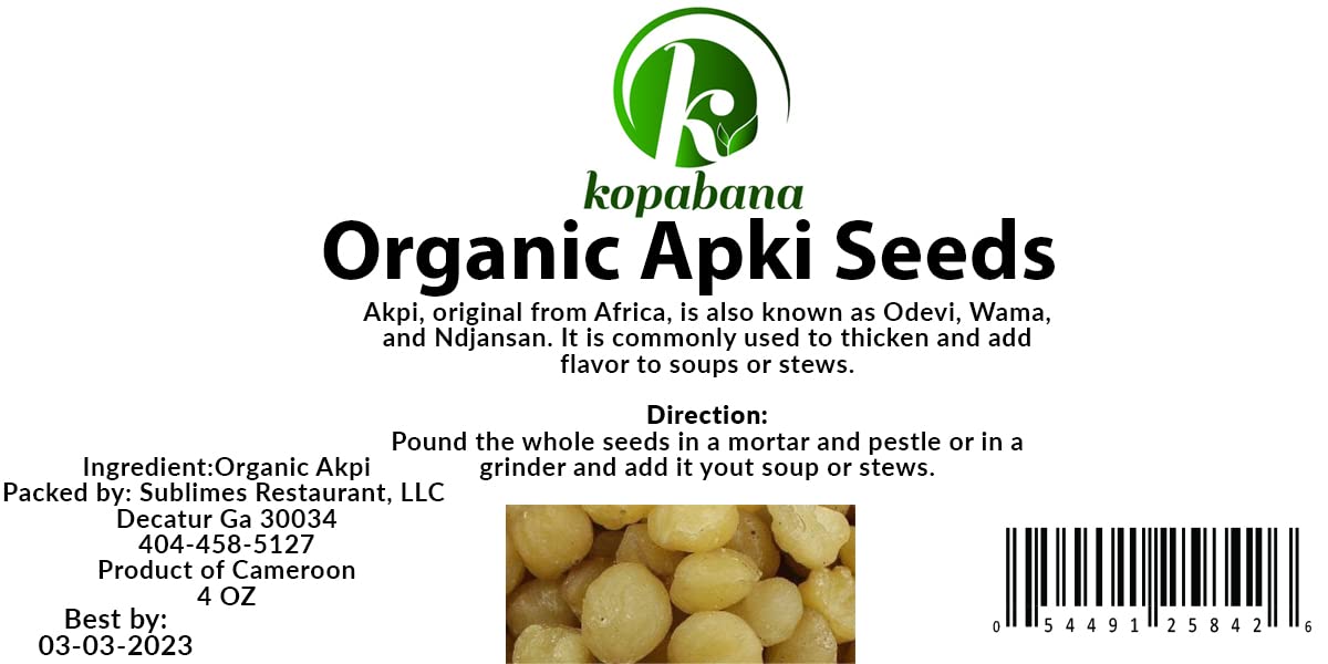 KOPABANA Akpi Seeds handmade craft reflects local Cameroon production.