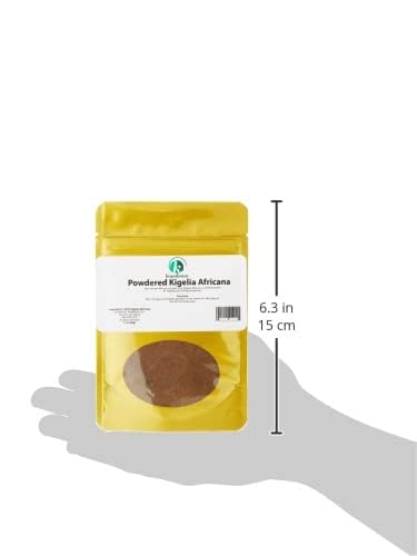 KOPABANA Kigelia Africana powder with a spoon for precise mixing.