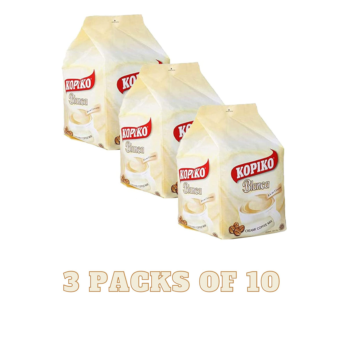 Kopiko Blanca box with sachets ready for next use