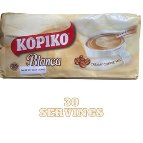 Kopiko Blanca closeup of creamy coffee swirl