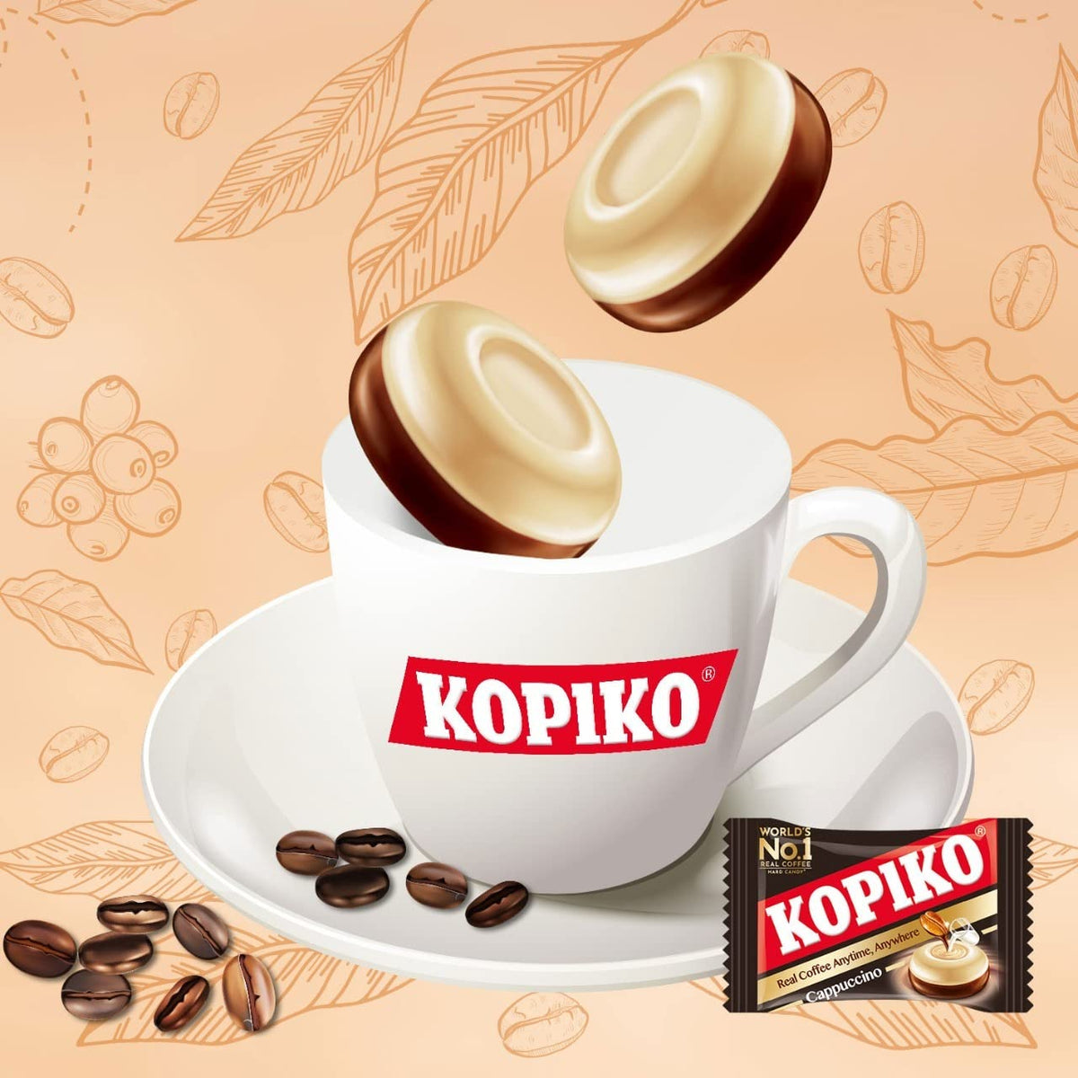Kopiko Cappuccino Candy is travel-friendly and easily carried.