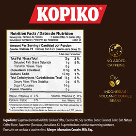 Kopiko Coffee Candy aroma highlights rich notes from Indonesian volcanic beans