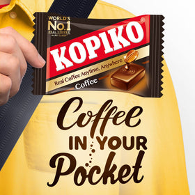 Kopiko Coffee Candy enjoyed by astronauts in zero gravity.